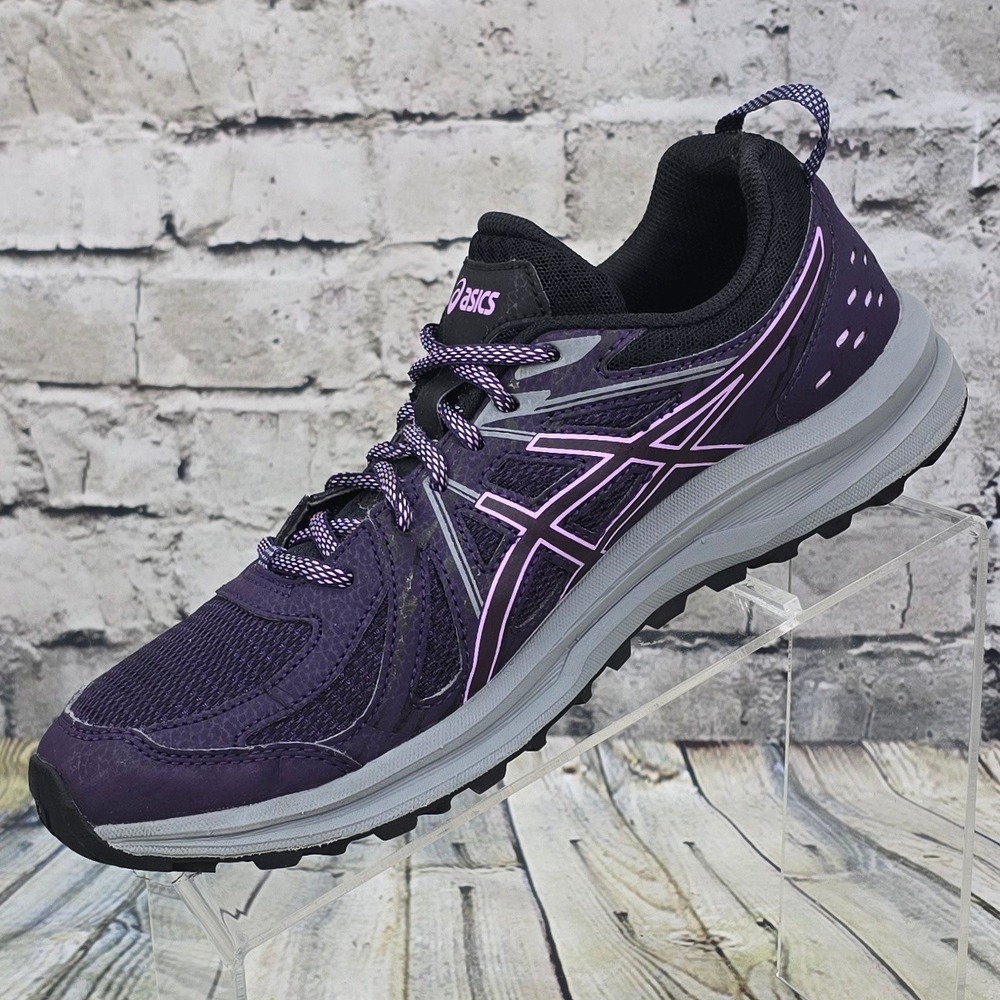 ASICS Frequent Trail Running Shoes Womens 10 Purple 1012A022 Hiking Sneakers - Picture 3 of 9